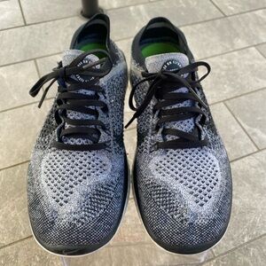 Nike Women's Free RN Flyknit 2018 |White & Black Running Shoes 942839-101 Size:8